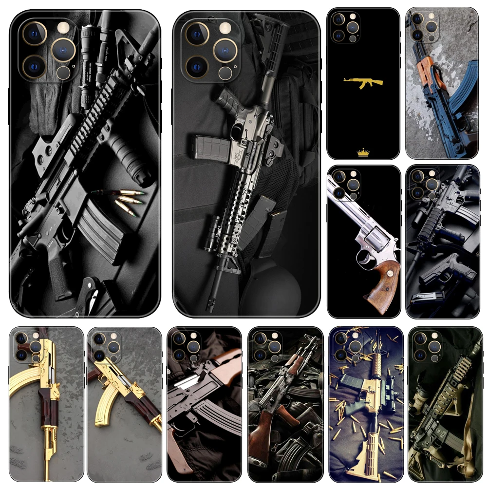 AK47 Handgun Gun phone case for iphone 14 2020se 6 6s 7 8 plus x 10 XR