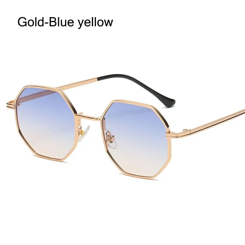 Unisex Round Metal Frame Sunglasses with UV400 Protection