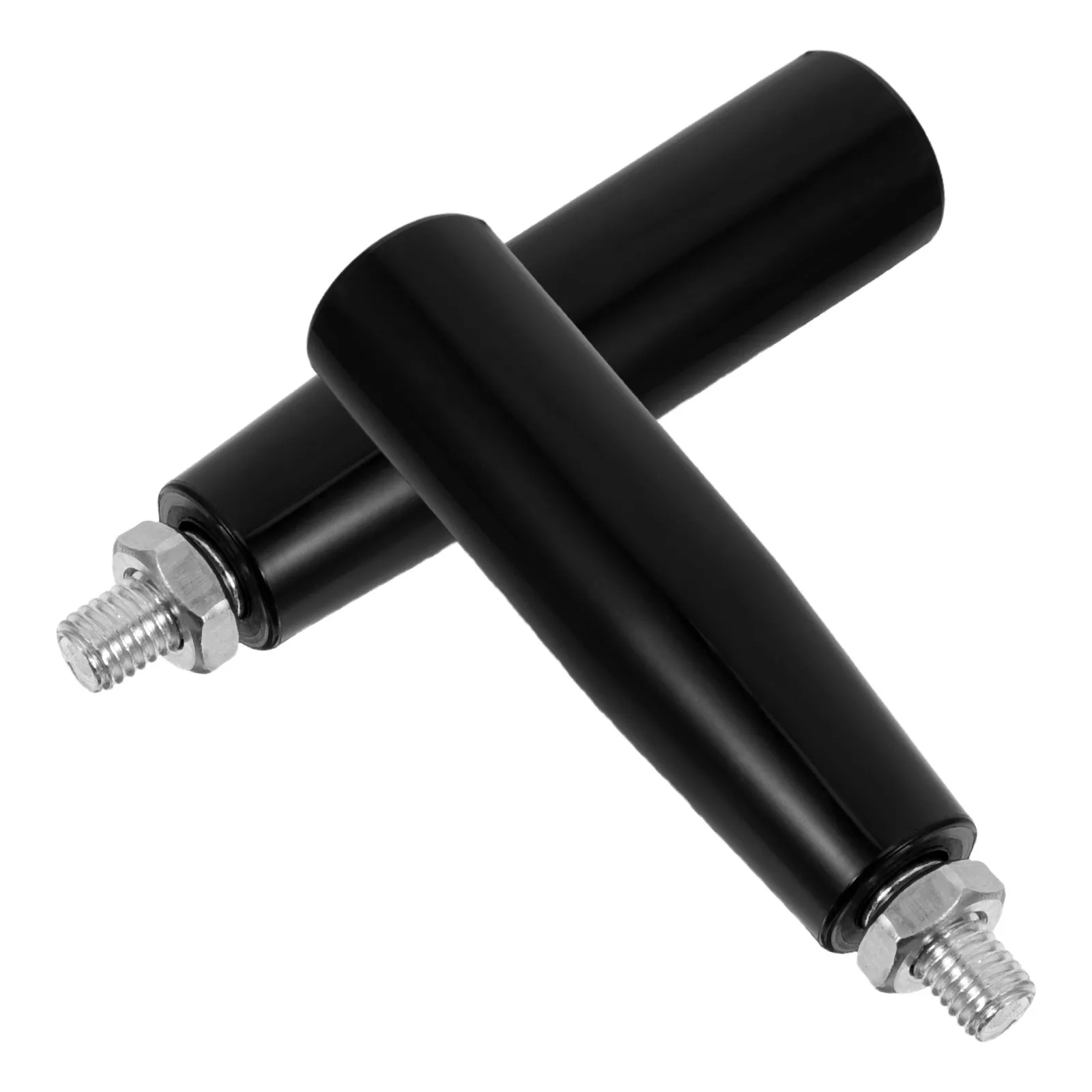 2Pcs 수동 조정 장치 M10x100mm 회전 핸드휠 핸들 밀링 머신 선반 트레일러 잭용 나사산 금속 그립