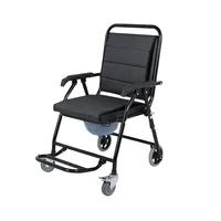 Steel Potty Chair For Adults Reinforced Commode Chair With Bedpan 1