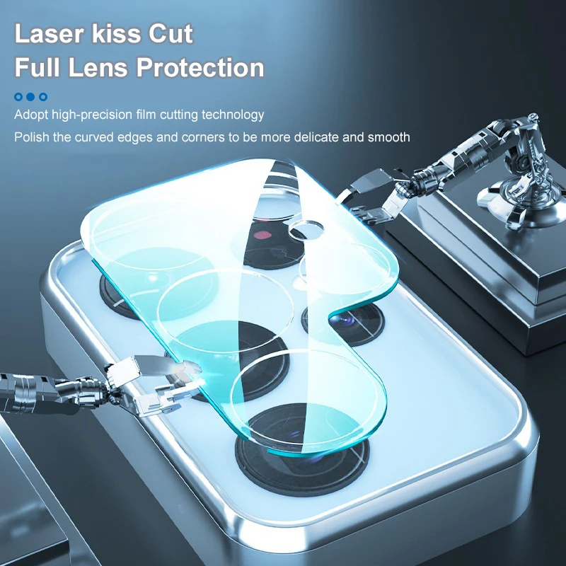 Premium 3-Pack Camera Lens Tempered Glass Protectors