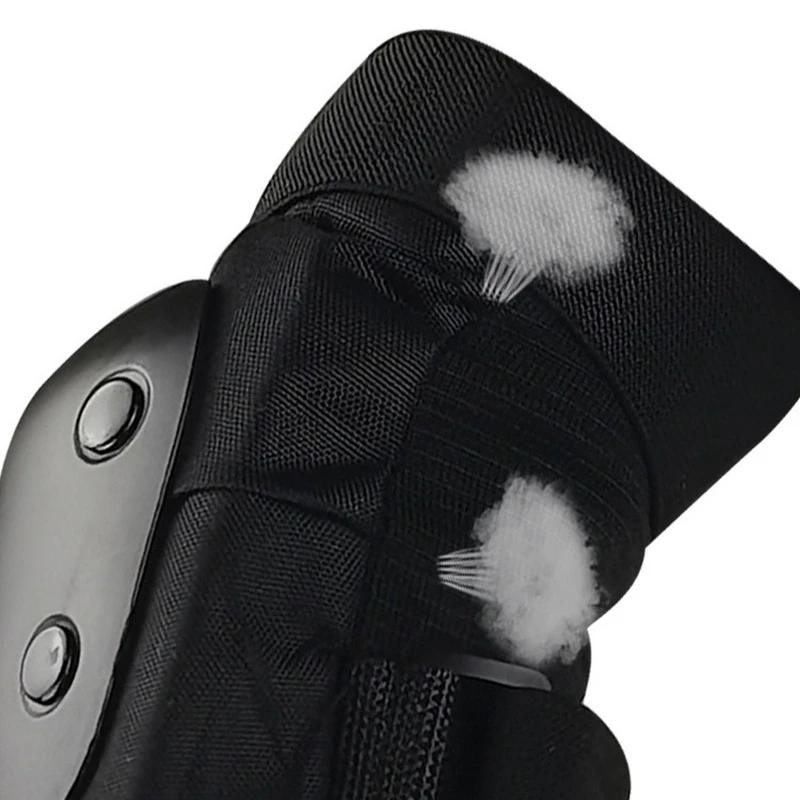 6pcs /Kit Black Velcro Skateboard Ice Roller Skating Protective Gear Elbow Pads Wrist Guard Cycling Riding Knee Protector Kids 5 6pcs /Kit Black Velcro Skateboard Ice Roller Skating Protective Gear Elbow Pads Wrist Guard Cycling Riding Knee Protector Kids 5