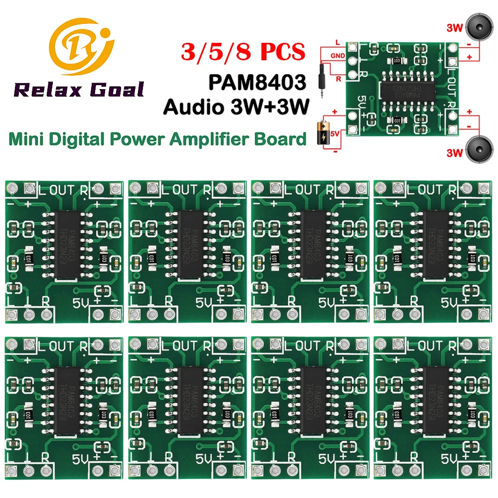 3/5/8PCSPAM8403Audio2x3WMiniDigitalPowerAmplifierBoardModuleforClassDStereoAudioAmplifierModule5VPower-AliExpress502