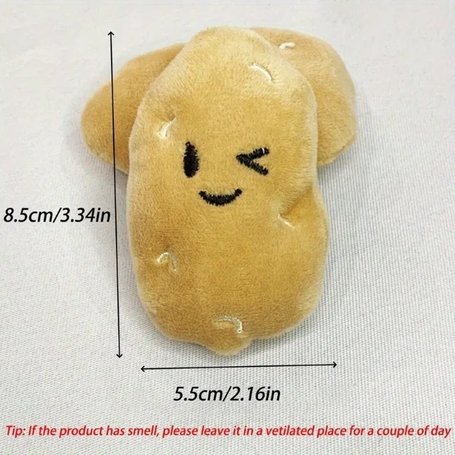 1Pc Cat Toys Cute Cartoon Plush Potato Shaped Pet Toy for Cats Kittens 2