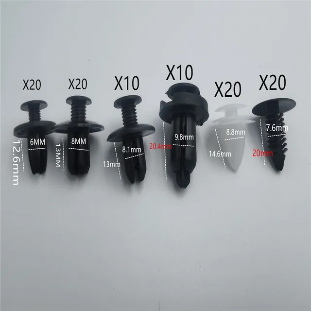 Lot De 10 Clips De Fixation Pour Roue De Vélo LR027255 - Compatible Land Rover, Range Rover, Evoque, Jaguar