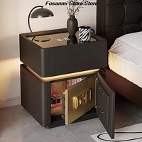 Умная тумбочка «все в одном» с беспроводным зарядным устройством, многофункциональный высококачественный сейф для спальни с современным дизайном