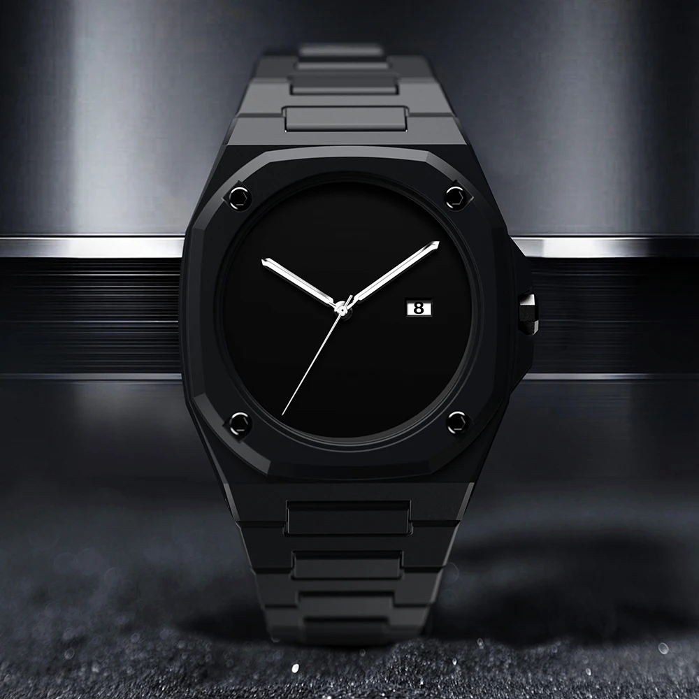Men's Minimalist Design Quartz Watch - Polycarbonate, Fashion Calendar, Waterproof