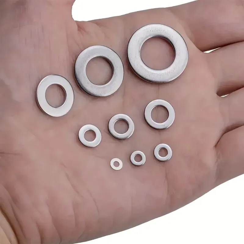 304 Stainless Steel Flat Washers Set Perfect For Home Decor Factory Repair Kitchens Shops & More 360/580pcs stainless steel washers