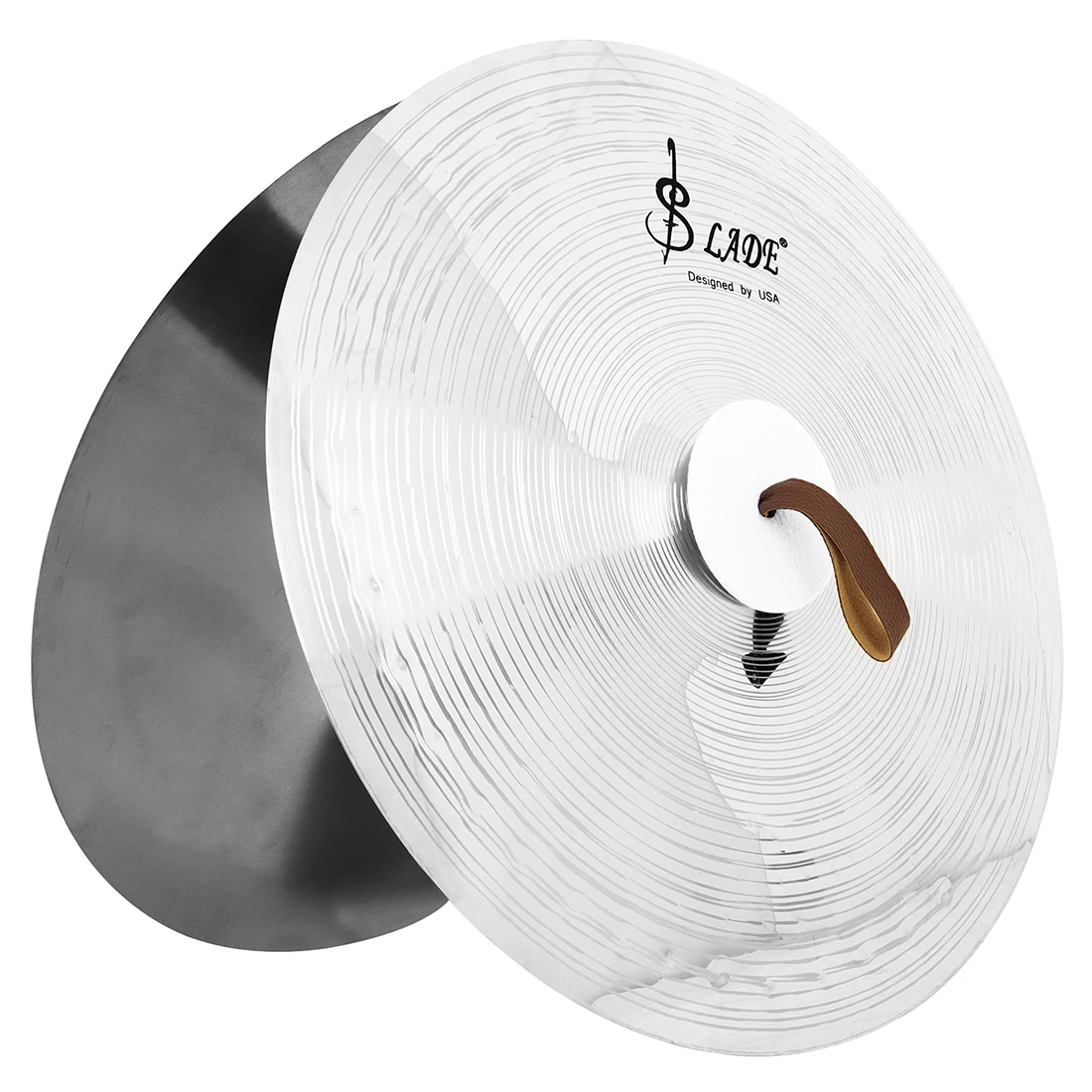 MD140 1 pair of cymbals Alloy material Silver Military Cymbal Ring Pattern Lightweight Military Cymbal Percussion Instruments