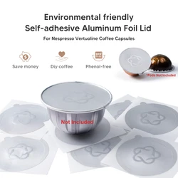 Premium Aluminum Foil Lids for Coffee Pods - Disposable Seals and Stickers (500pcs)