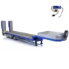 NOOXION 1/14 3 Axles Gooseneck Trailer Metal CNC Trailers UBEC for RC Tractor Trucks Cars Model Painted Toy with Servo THZH1752 1