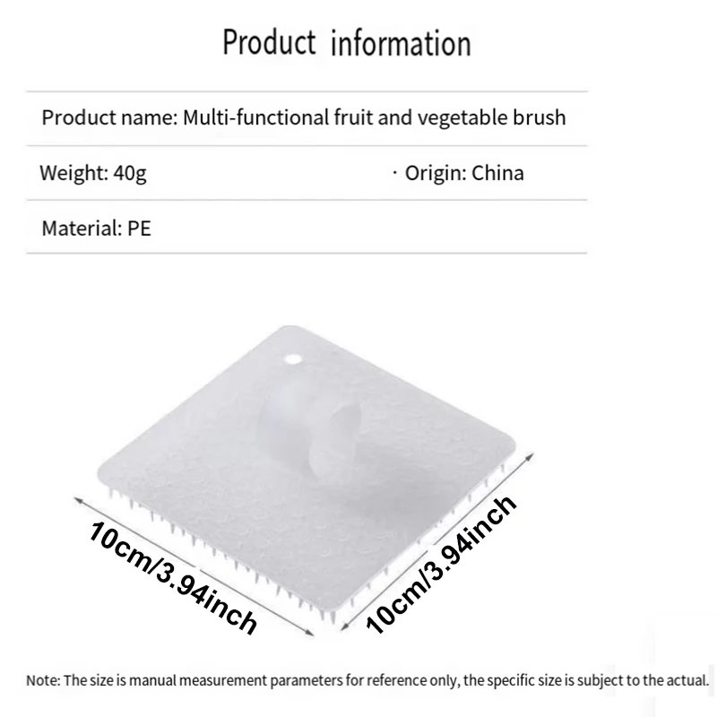 Description Picture 4 of itemFinger Set Fruit and Vegetable Brush Kitchen Flexible Vegetable and Fruit Cleaning Brush Household Sink Cutting Board Gap Brush