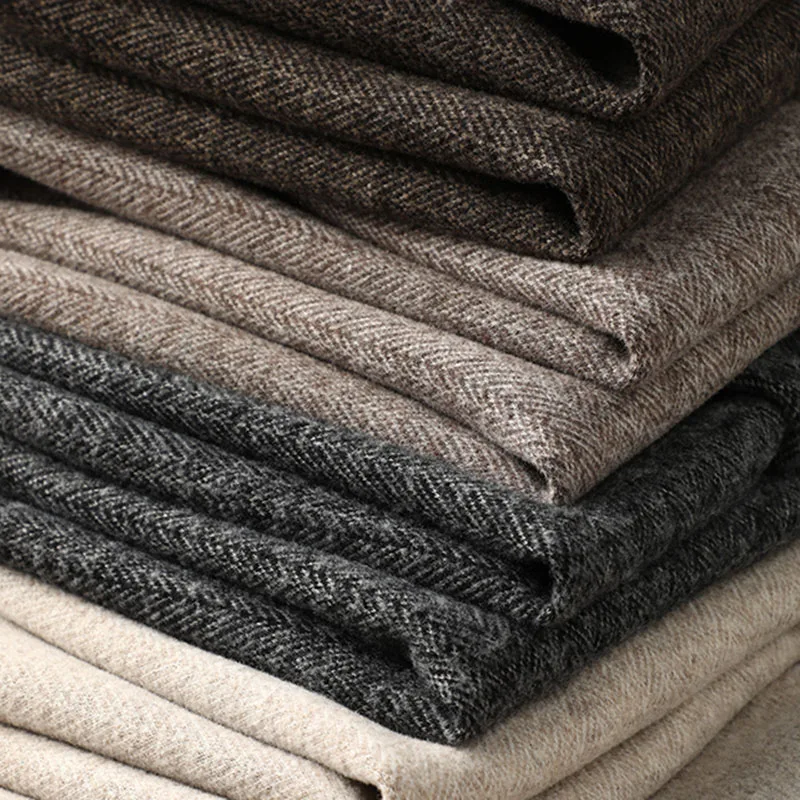 Light luxury khaki deep winter thick casual business pants men's small straight slim men's wool pants 4