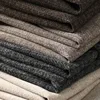 Light luxury khaki deep winter thick casual business pants men's small straight slim men's wool pants 4