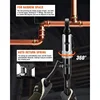 home. Hydraulic Copper Tube Fittings 1/2, 3/4, 1" Press Crimping Tool Kit Pex Pipe Crimper Pressing Pliers Stainless PEX Press 2