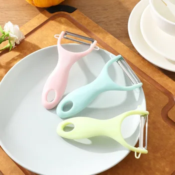 Nordic PP Handle Stainless Steel Peeling Knife Household Potato and Vegetable Peeler Kitchen Kitchenware 3
