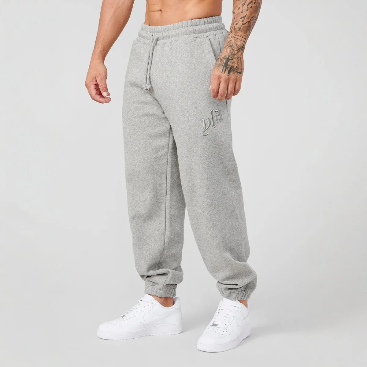 2024YA New Men's Sports Pants Embroidered Pants Jogger Sports Fitness Leg Tights Sanitary Pants 5
