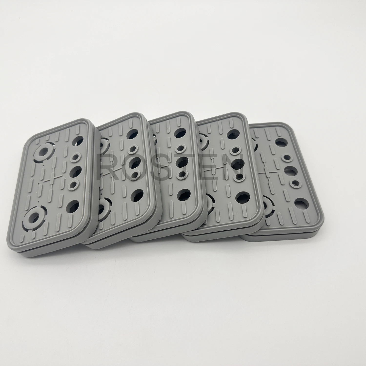 125*75*17mm Weeke Homag PTP160 Machining Center CNC Vacuum Pad Cover Suction Top Rubber Replacement Plates 5pcs 4-011-11-0196 vacuum pad cover