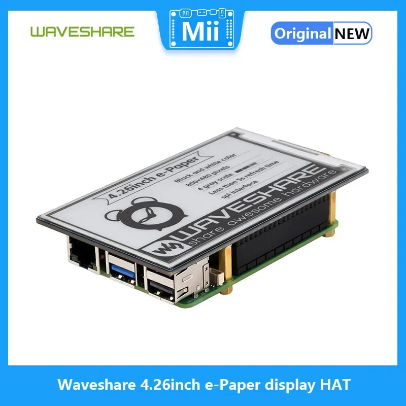 Waveshare   ÷ HAT, 800x480, , SPI ̽, ,  ̿  þ߰, 4.26 ġ
