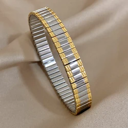 18k Gold Plated Waterproof Stainless Steel Heart & Flower Bangle Bracelet (Silvery)