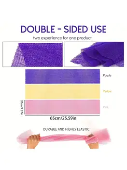 1pcs African Bath Sponge, African Mesh Long Net Bath Sponge, Exfoliating Shower, Body Wash, Back Scrub,Body Scrubber,Sponge 1