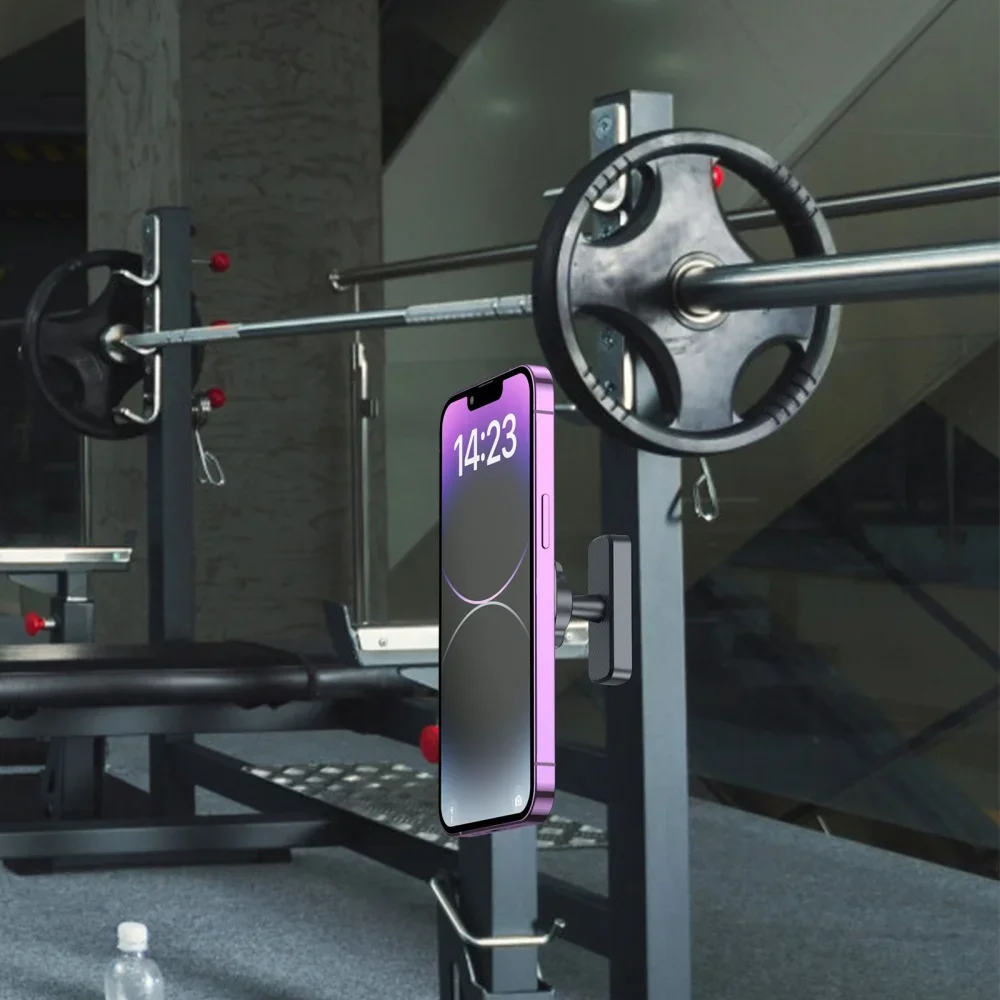 Portable Magnetic Phone Stand Holder with 360 Rotation Mount Bracket for Golf Cart Boat Fridge Gym for iPhone Samsung Xiaomi