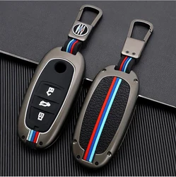 Porte clés de voiture en alliage de Zinc pour hommes et femmes, pour Volkswagen VW Touareg, 3 boutons, accessoires, nouvelle collection, haute qualité 