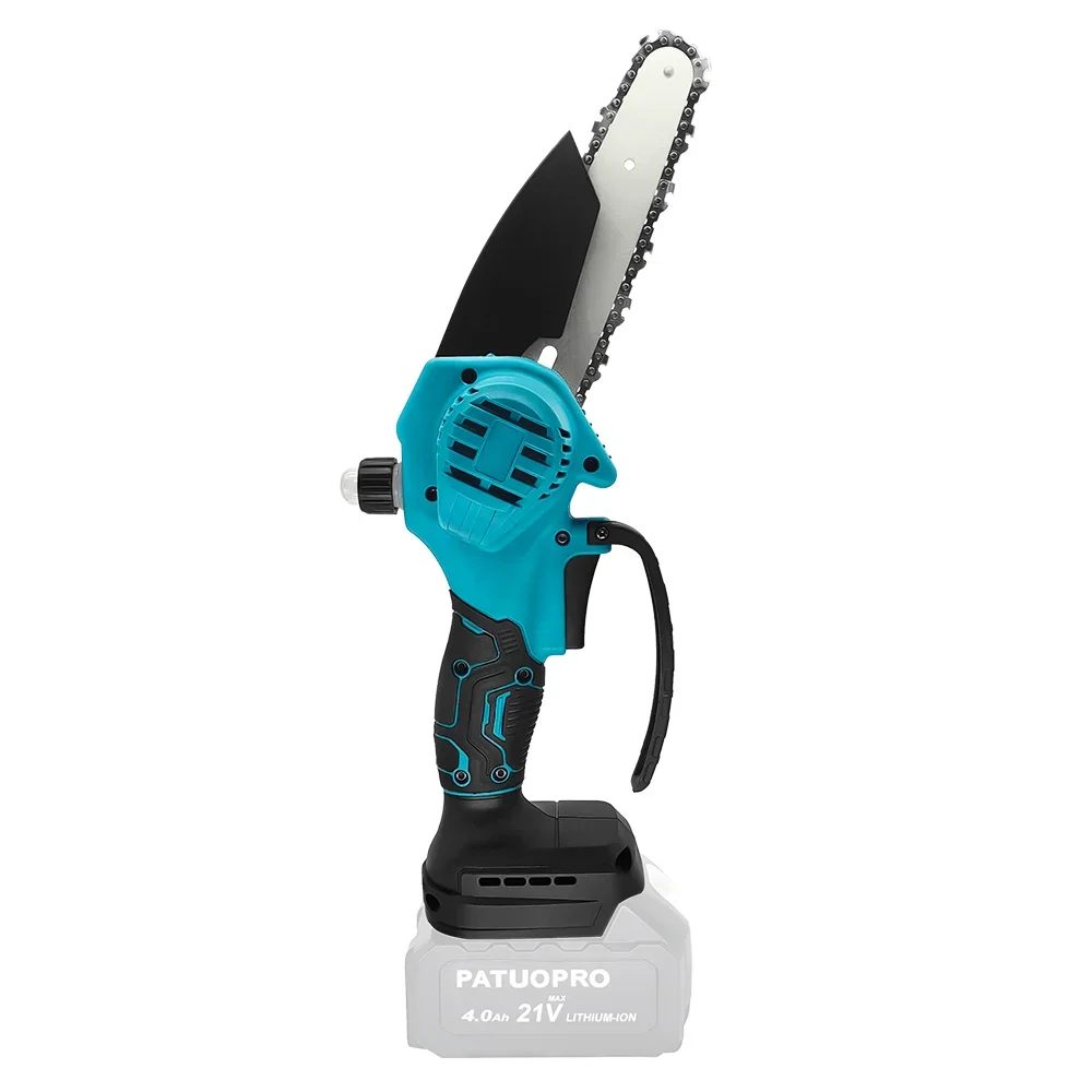 PATUOPRO 6 Inch Brushless Mini Electric Saw Handheld Cordless Chain Saw Home Garden Logging Power Tools For Makita 18V Battery 2