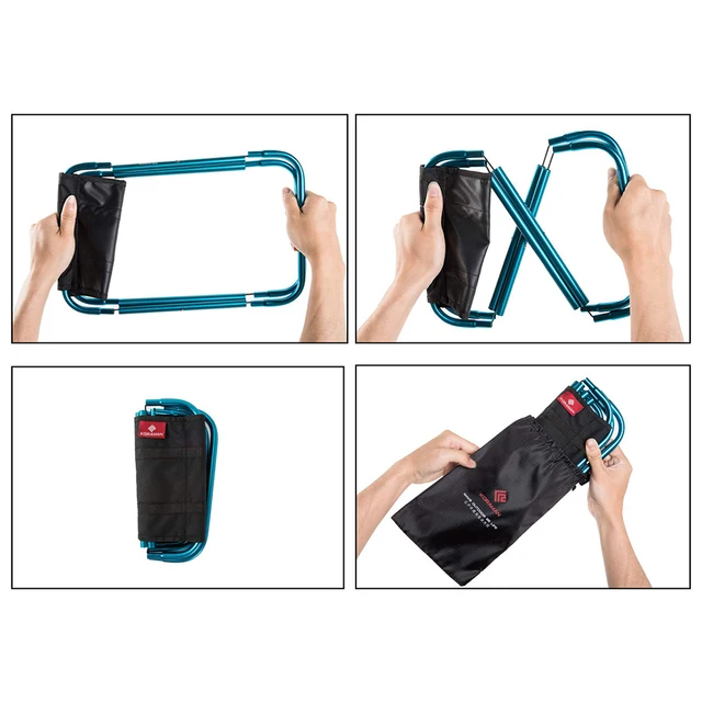 컴팩트하고 초경량인 KORAMAN의 휴대용 미니 의자로 야외 활동을 편안하게 즐기세요.