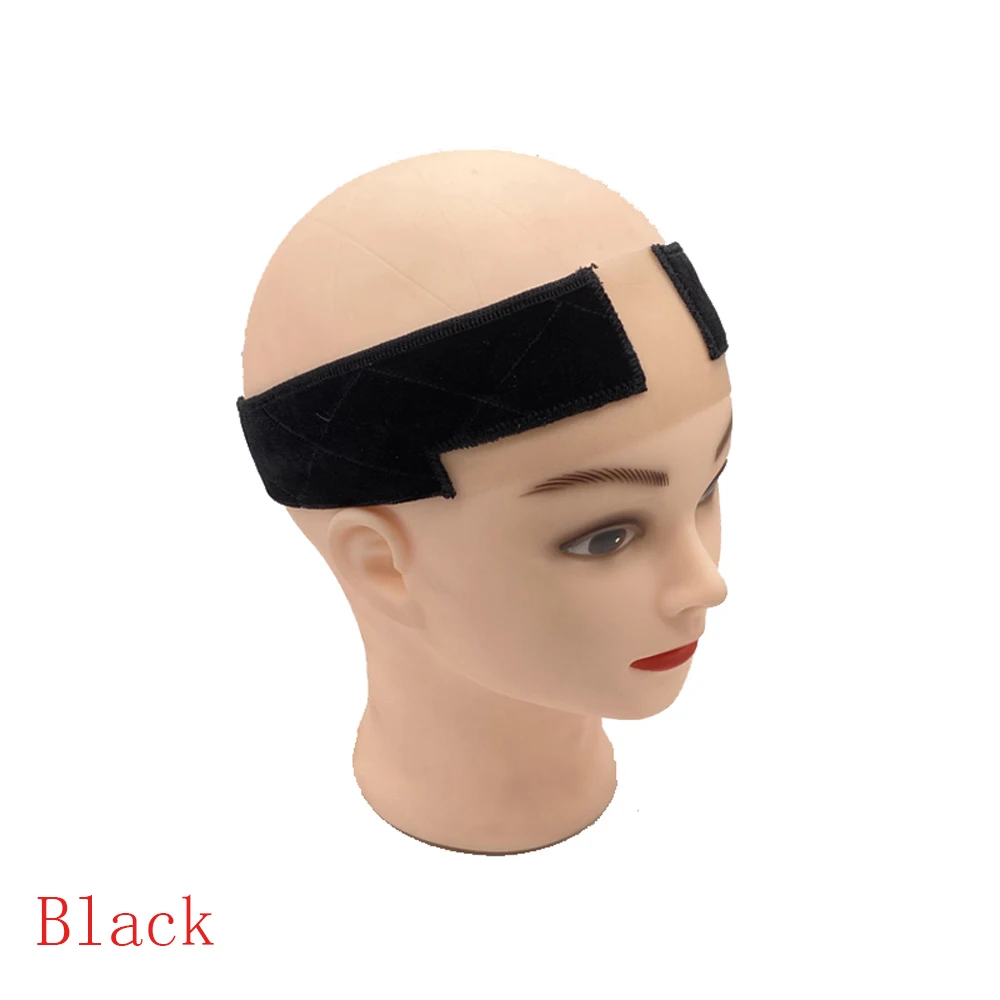 Headband de veludo macio antiderrapante para mulheres, apertos de silicone, perucas, acessórios de peruca