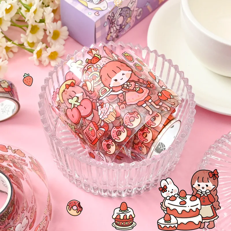 3pcs Tape Set Hand Account Decorative Stickers PET  Tape Sticker Washi Tape Set 4