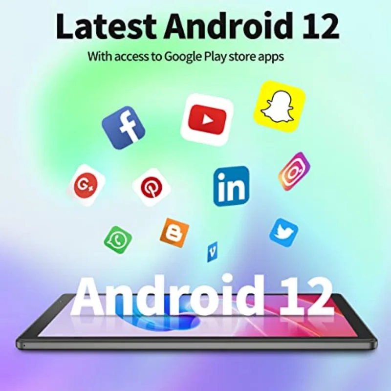 가장 저렴한 옥타코어 10.1인치 안드로이드 12 태블릿 PC 4GB 램 128GB 롬 MTK8183 6000mA 타입-C 와이파이 블루투스 5.0 듀얼 카메라