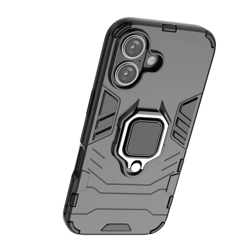 Ultimate Shockproof Armor Magnetic Ring Case with Lens Protection Cover