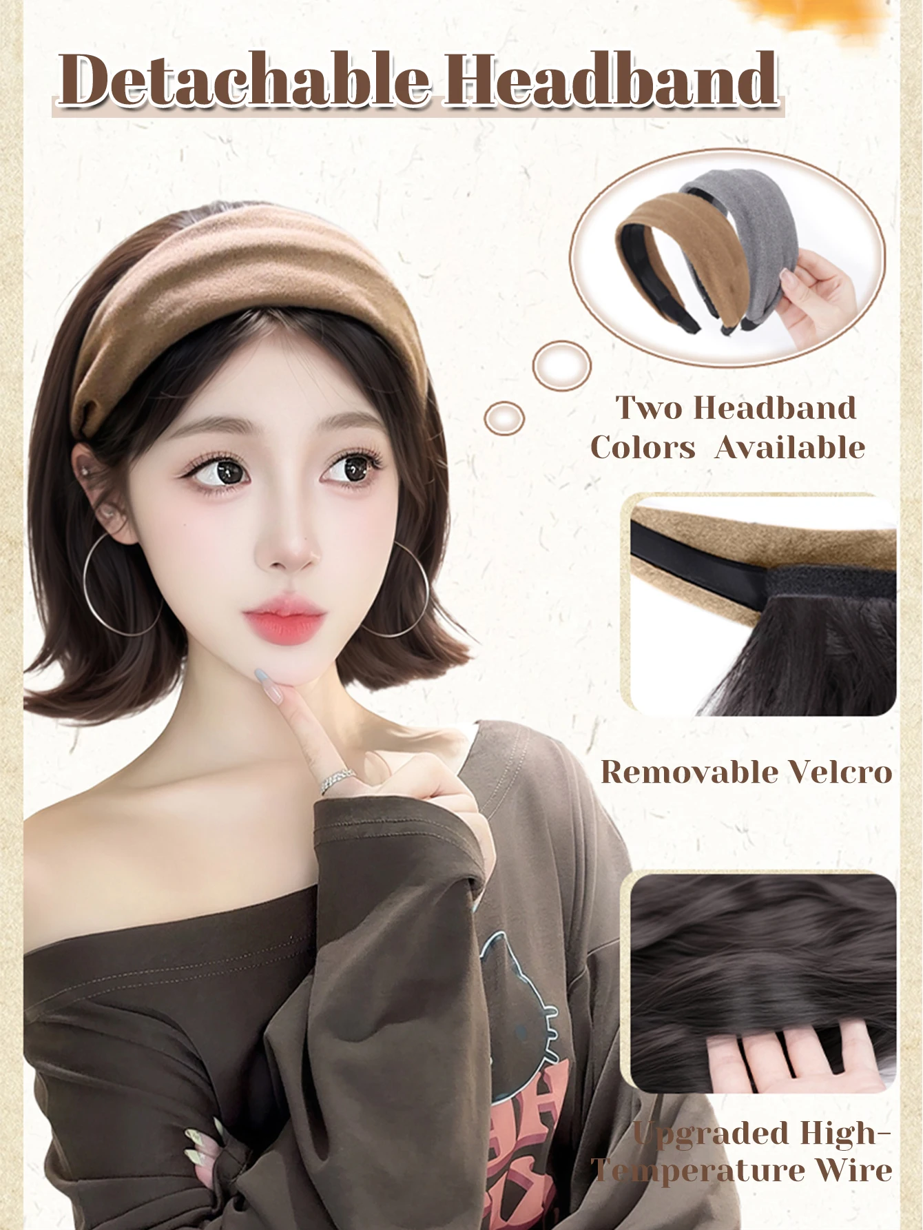 Synthetic Hair Short Straight Bob Wig for Women