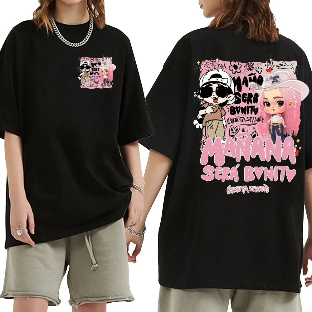 

Hot Karol G Bichota Contigo Print T Shirt Manana Sera Bonito Shirt Karol G Black T-Shirt Men's Women's Fashion