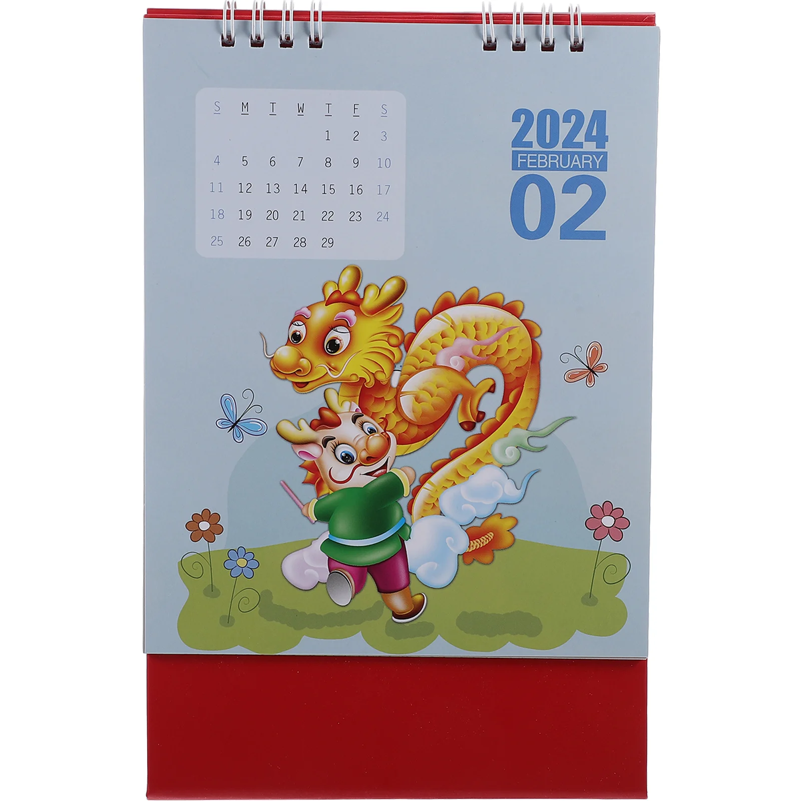 

Desk Calendar 2024 Desktop (Small Golden Dragon Blessing) Office Paper Calendars