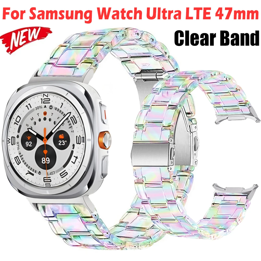 Transparent Bracelet-Style Strap for Samsung Watch Ultra - Elegant Women's Accessory