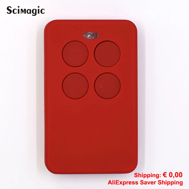 4 in 1 Garage Gate Remote Control Multifrequency 280 - 868MHz Keychain Barrier 433mhz Command Fixed Rolling Code DOORHAN HORMANN Red Newest
