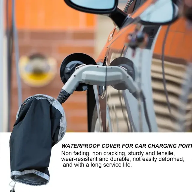 EV Magnetic Charging Port Protective Cover Car Charger Insulating Double-layer Plug Sun Protection Safety Waterproof Protector 4
