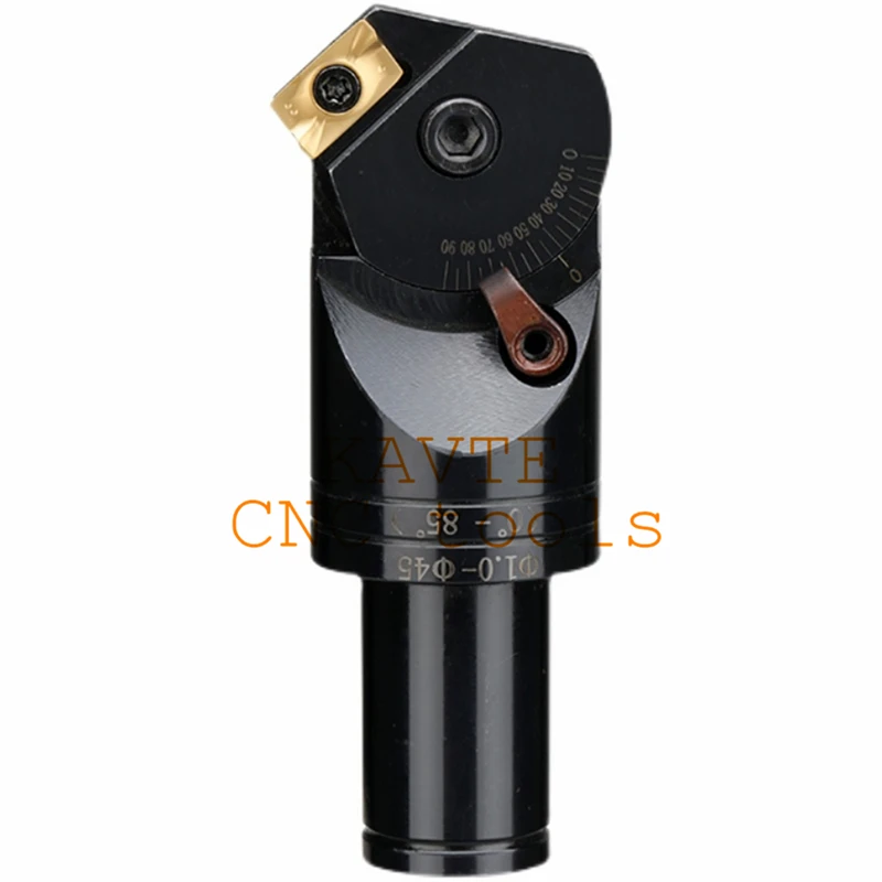 Adjustable universal chamfer cutter straight shank C20/C25 multifunctional milling cutter APMT1604 insert holder 0-85 degree chamfer cutter