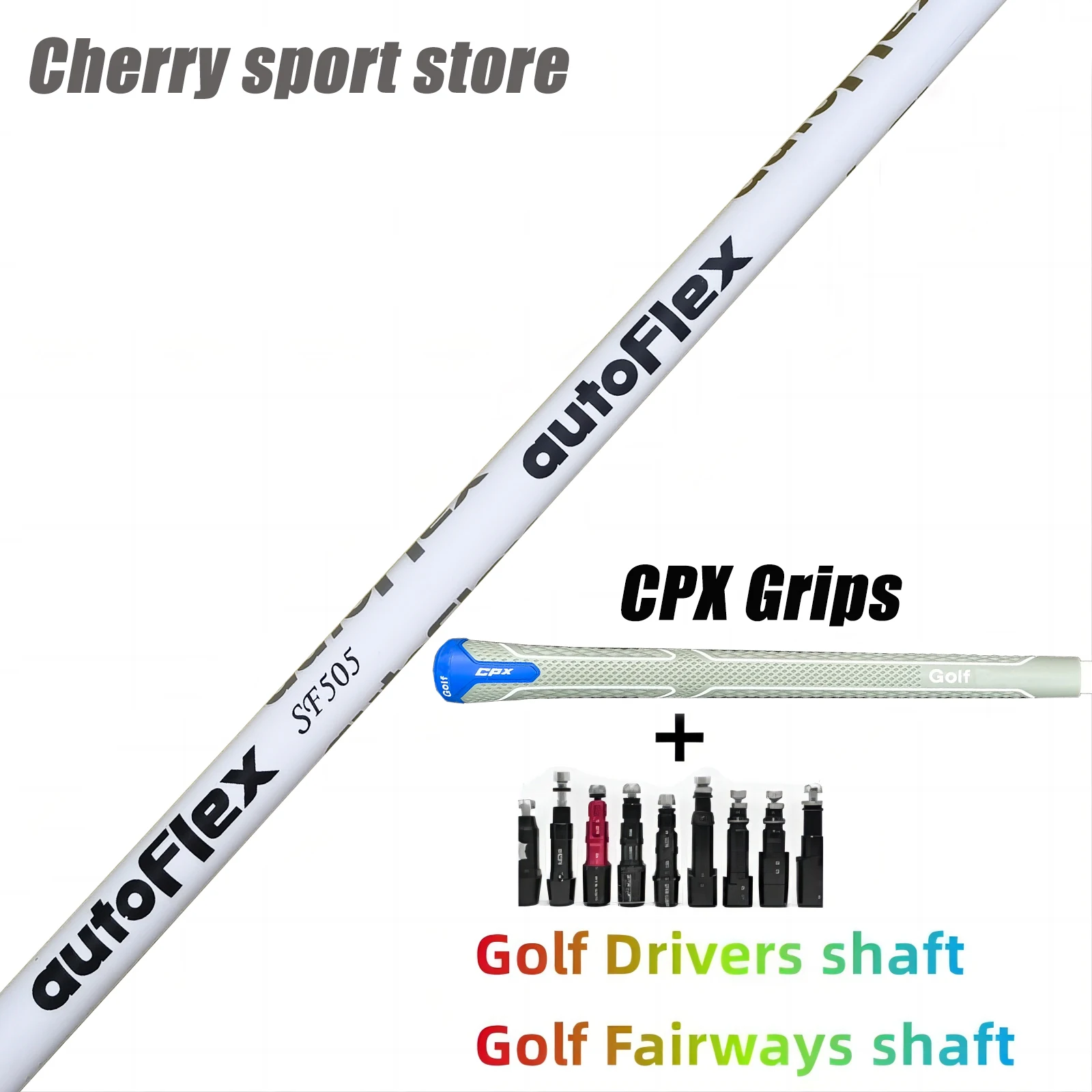 

New Autoflex White Golf Club Shaft SF505xx/SF505/SF505x Flex with option of Assembly Sleeve And Grip, Tip-0.335 Driver and Wood