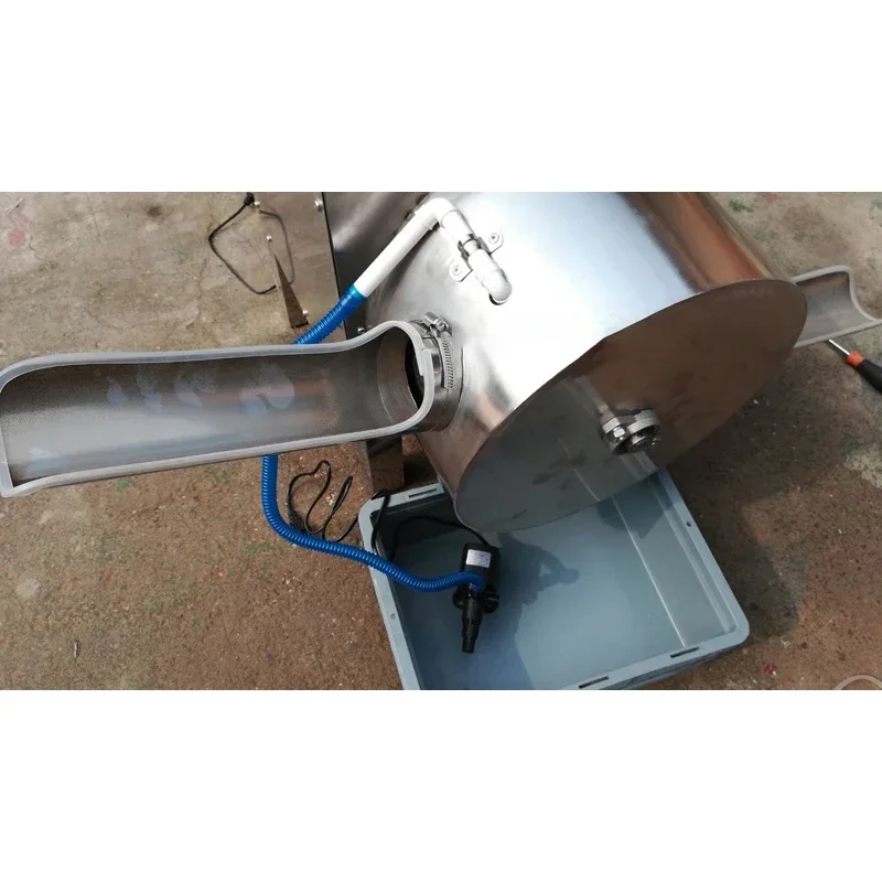 220V Electric Stainless Steel Egg Washing Machine Egg Surface Cleaner Single Port Washing Machine Chicken Duck Goose