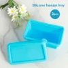 Silicone Freezer Molds With Lids Soup Freezer Ice Cube Tray Food Freezer Trays Container for Storing Freezing Soup, Broth, Sauce 3