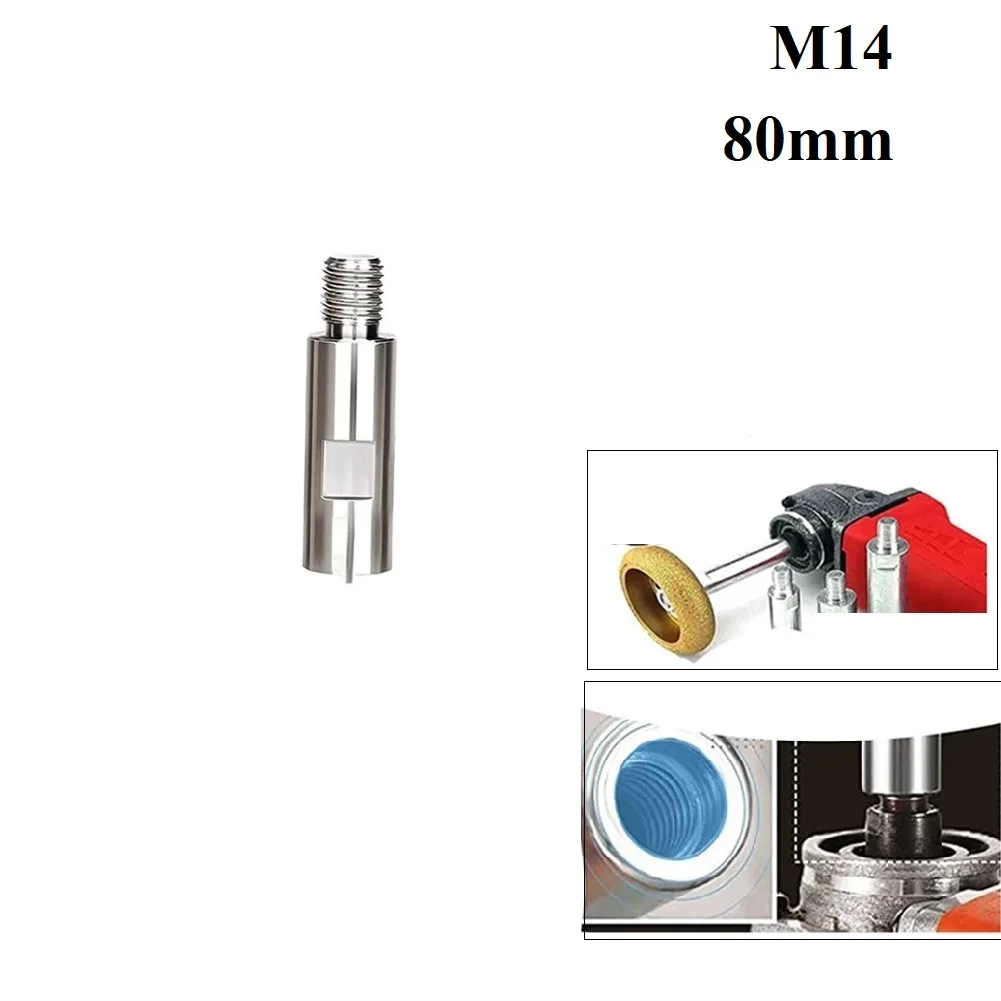 angle grinder extension connecting rod 75 100 140mm thread adapter extension shaft with nuts thread adapter rod polishing pad Angle Grinder Adapter Rod Extension Rod M14 Adapters Rod Polishing Accessories 75/100/140 Mm 80 Mm/100mm/140mm