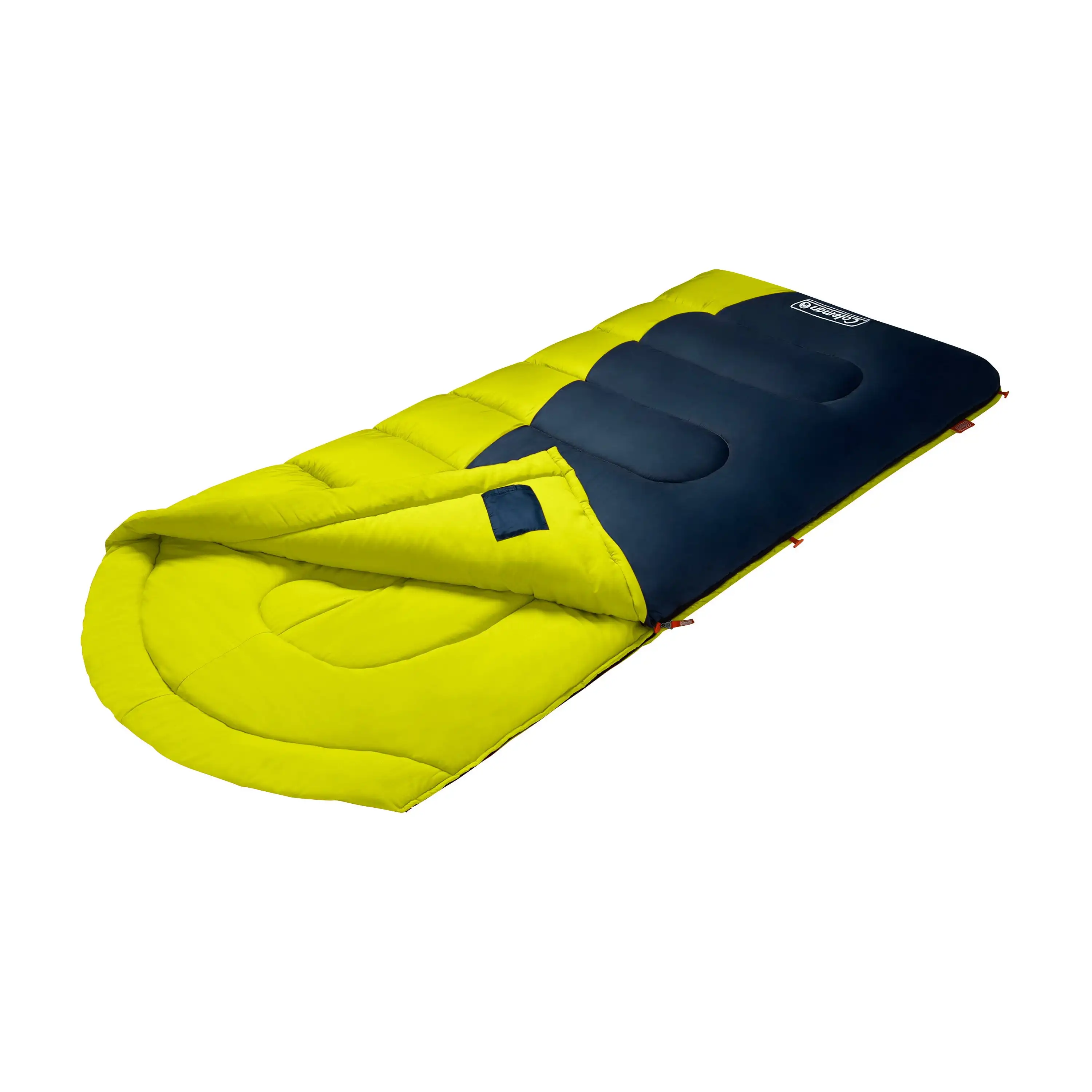 

20-Degree Cold Weather Semi-Rectangular Big and Tall Sleeping Bag, Yellow, 36"x84"