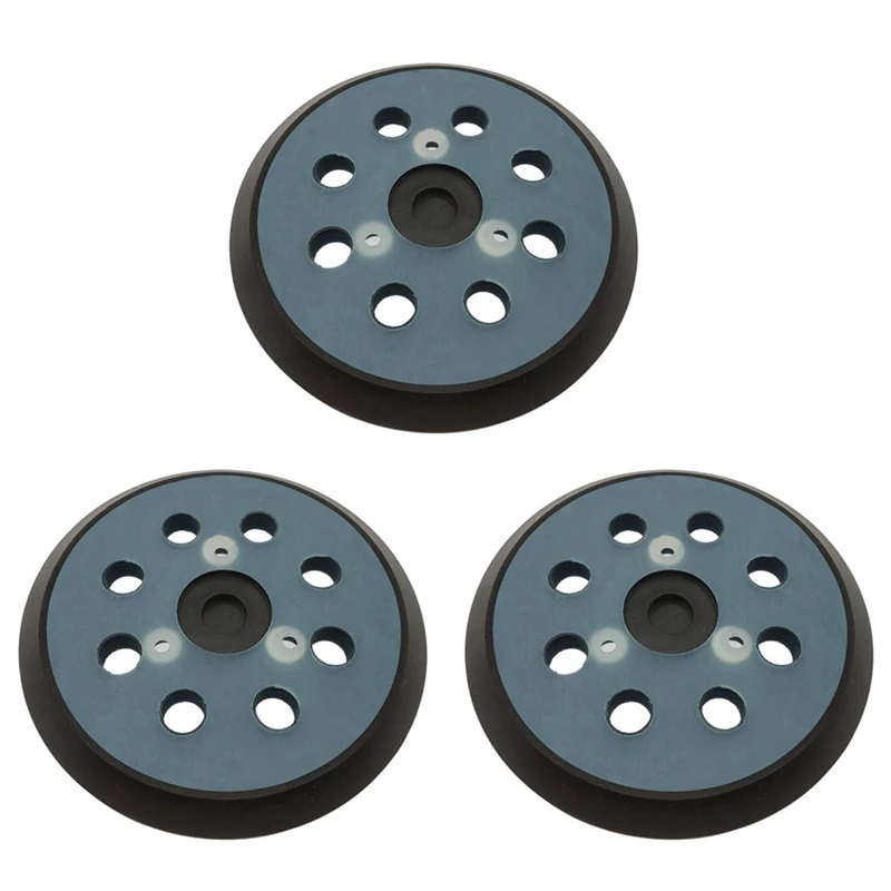 Sander Hook and Loop Replacement Sanding Pad 5 Inch 8 Hole 3pcs for Makita BO5010 BO5030/K BO5031K BO5041K XOB01Z Sander sanding discs sanding pads