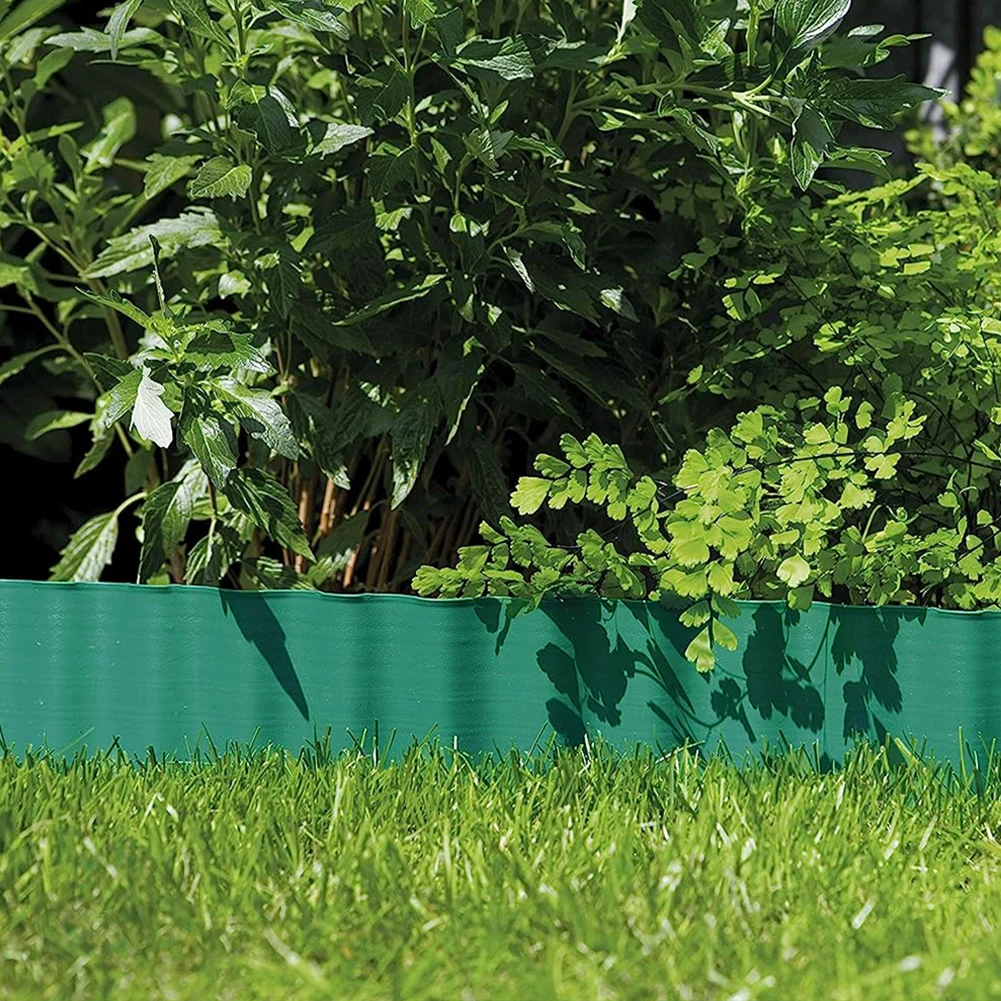 【Breeins】Landscape Edging Length No Digging Garden Edging Kit Include 15/30 Spikes, Premium Yard Edging Fence with One Spike p
