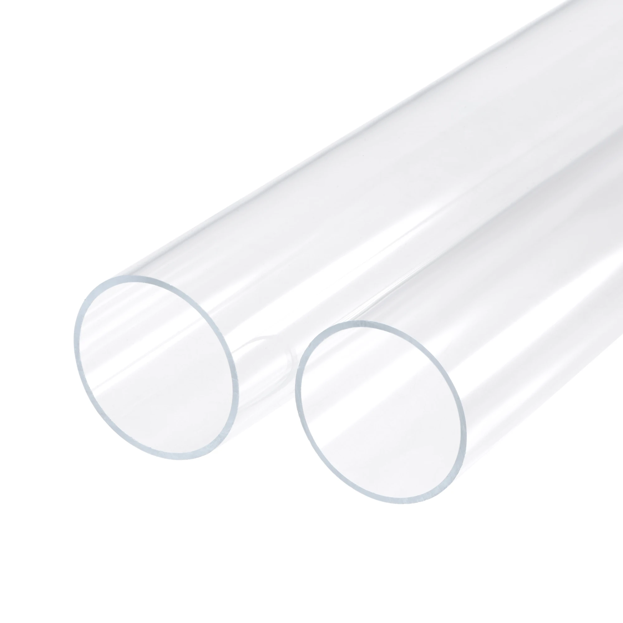 

uxcell Acrylic Pipe Rigid Round Tube Clear 1 13/16" ID 2" OD 12" High Impact for Lighting, Models, Plumbing, Crafts 2 Packs