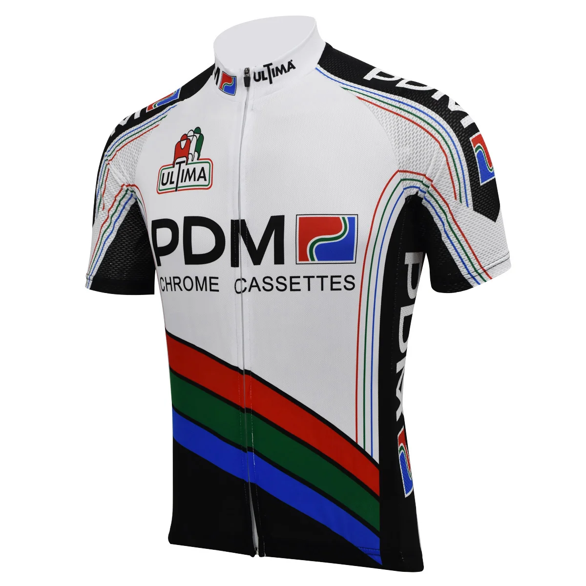 thumbnail image 1 of Camiseta de ciclismo retro Molteni Top de verano de manga corta con cremallera completa PDM Z Magicreme, 1 of 5