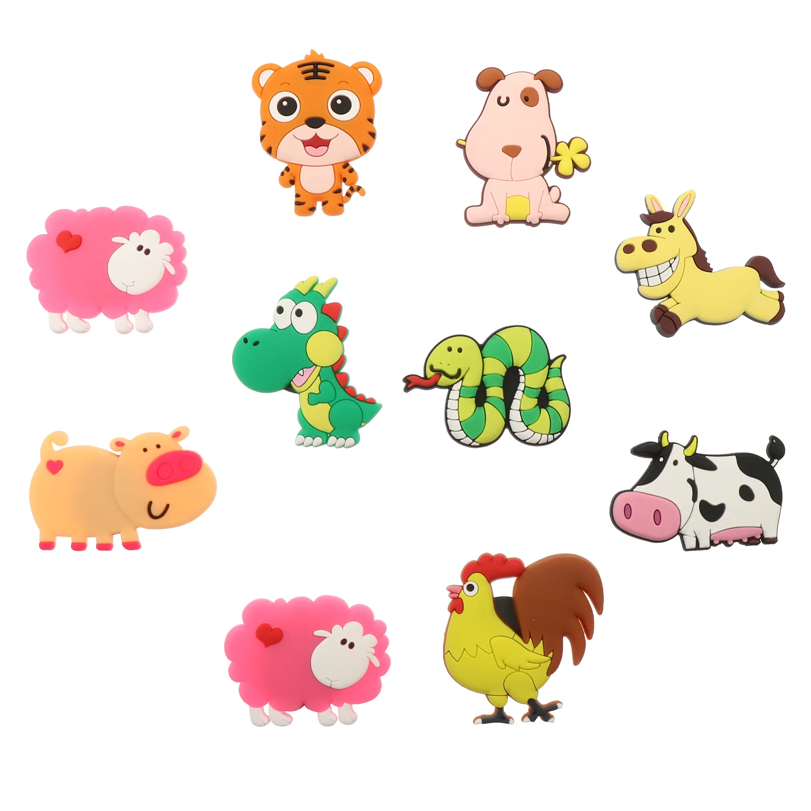 

Animal Fridge Magnet Silicone Magnet Fridge Magnet 3D Cartoon Sticker Toy for Kid Diy Office Whiteboard Gadget Mixed Style